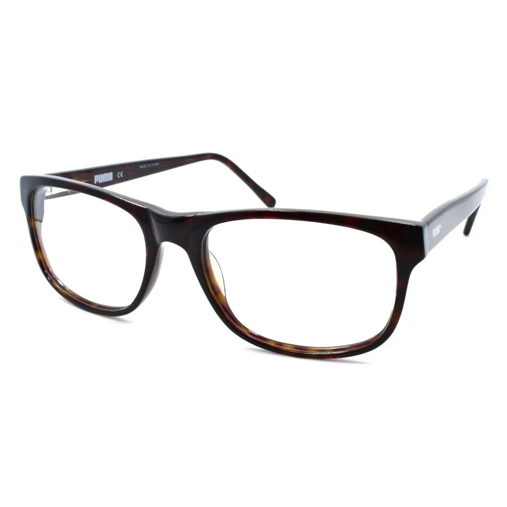PUMA PE0020O 006 Eyeglasses Frames Unisex 55-18-140 Havana